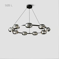 DILAN Ring Chandelier by Lampadom - scale reference