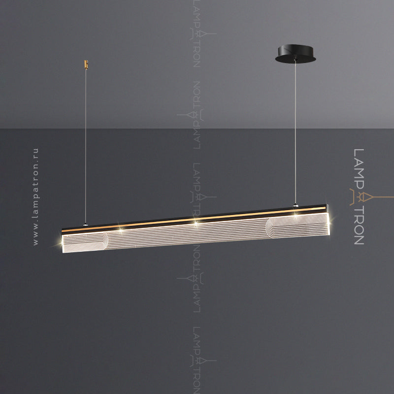 DILEMMA Linear Chandelier by Lampadom - ambient shot