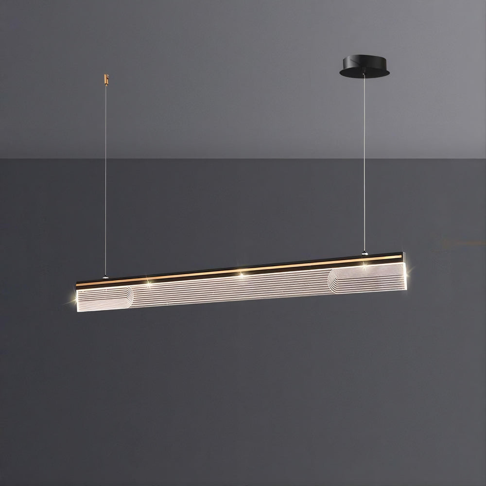 DILEMMA Linear Chandelier by Lampadom - close-up