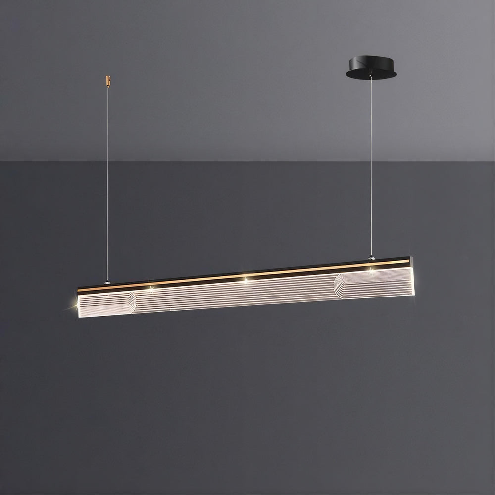 DILEMMA Linear Chandelier by Lampadom - side view