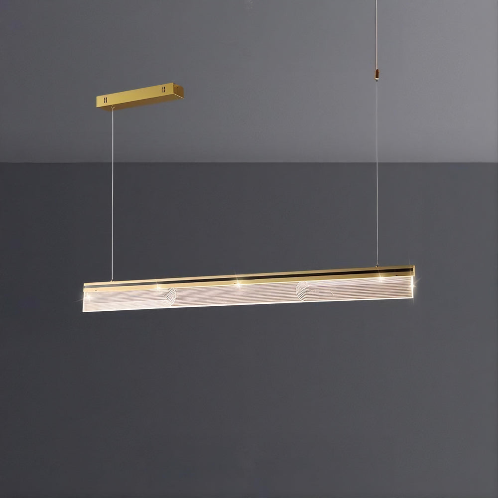 DILEMMA Linear Chandelier by Lampadom - close-up
