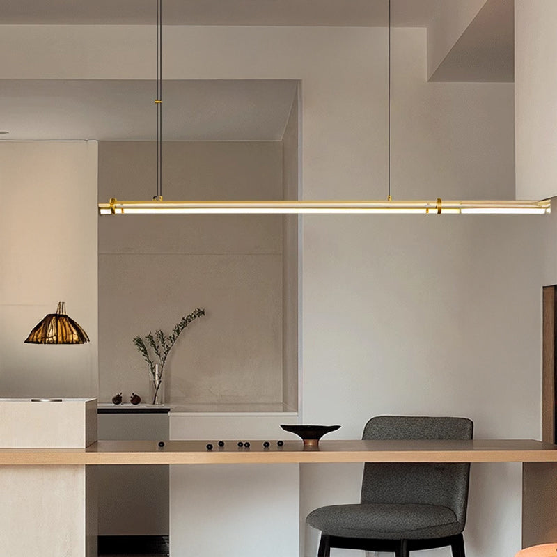 DITMAR Linear Chandelier by Lampadom - side view