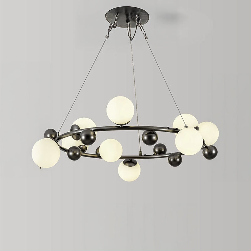 DONALD Ring Chandelier by Lampadom - side view