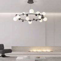 DONALD Ring Chandelier by Lampadom - close-up