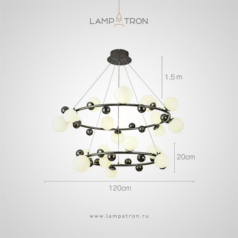 DONALD Ring Chandelier by Lampadom - detail view