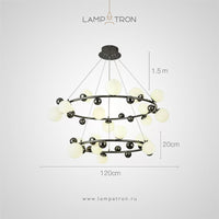 DONALD Ring Chandelier by Lampadom - detail view