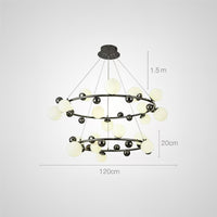 DONALD Ring Chandelier by Lampadom - close-up