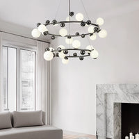 DONALD Ring Chandelier by Lampadom - scale reference