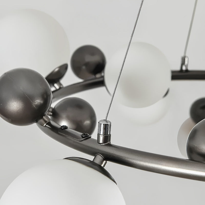 DONALD Ring Chandelier by Lampadom - scale reference