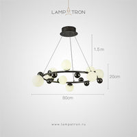 DONALD Ring Chandelier by Lampadom - top view