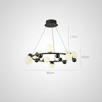 DONALD Ring Chandelier by Lampadom - side view