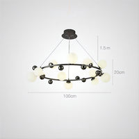 DONALD Ring Chandelier by Lampadom - close-up