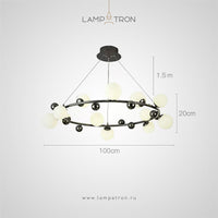 DONALD Ring Chandelier by Lampadom - angle view
