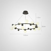 DONALD Ring Chandelier by Lampadom - top view