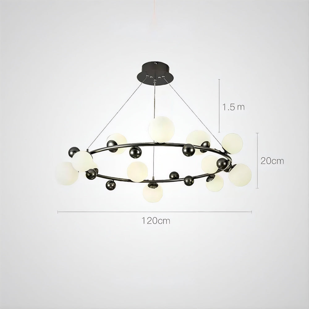DONALD Ring Chandelier by Lampadom - detail view