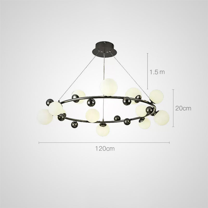 DONALD Ring Chandelier by Lampadom - angle view