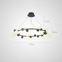 DONALD Ring Chandelier by Lampadom - angle view