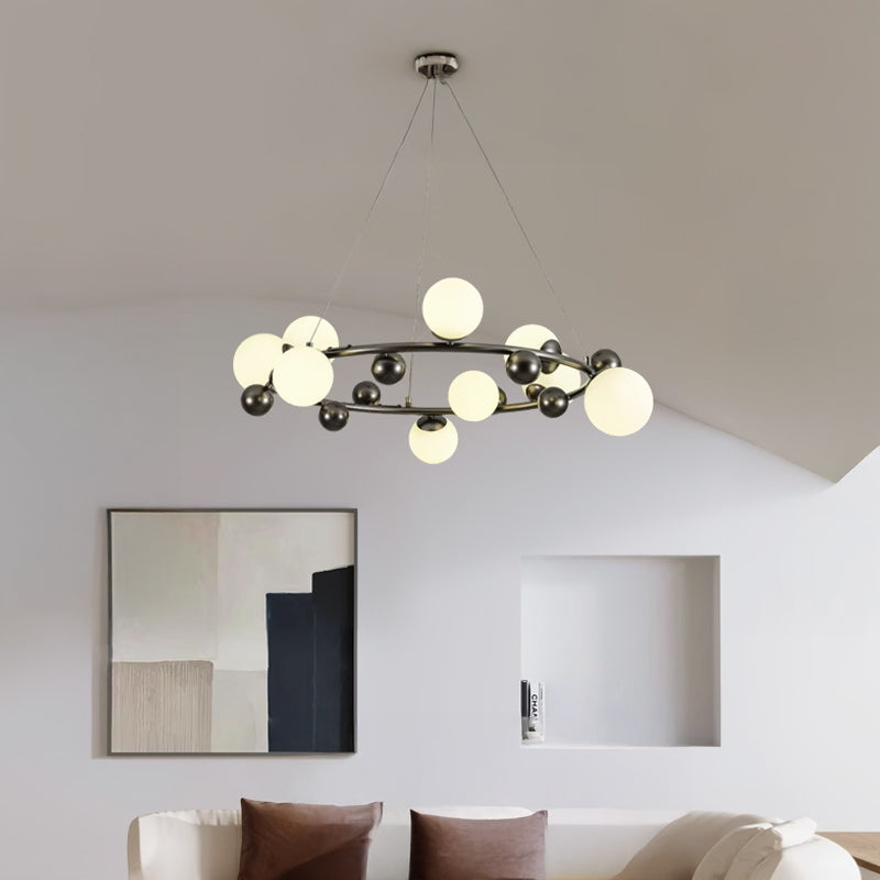 DONALD Ring Chandelier by Lampadom - close-up