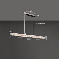 DONATUS Linear Chandelier by Lampadom - side view