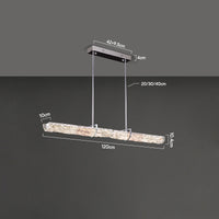 DONATUS Linear Chandelier by Lampadom - angle view
