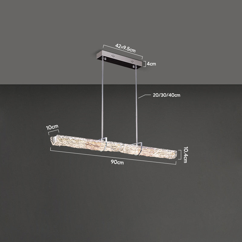 DONATUS Linear Chandelier by Lampadom - detail view