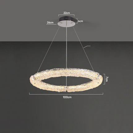DONATUS Ring Chandelier by Lampadom - angle view