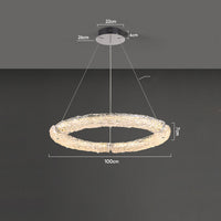 DONATUS Ring Chandelier by Lampadom - angle view