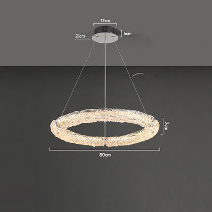 DONATUS Ring Chandelier by Lampadom - top view