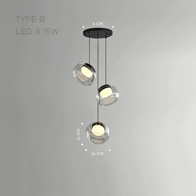 DORIAN ONE Pendant by Lampadom - side view