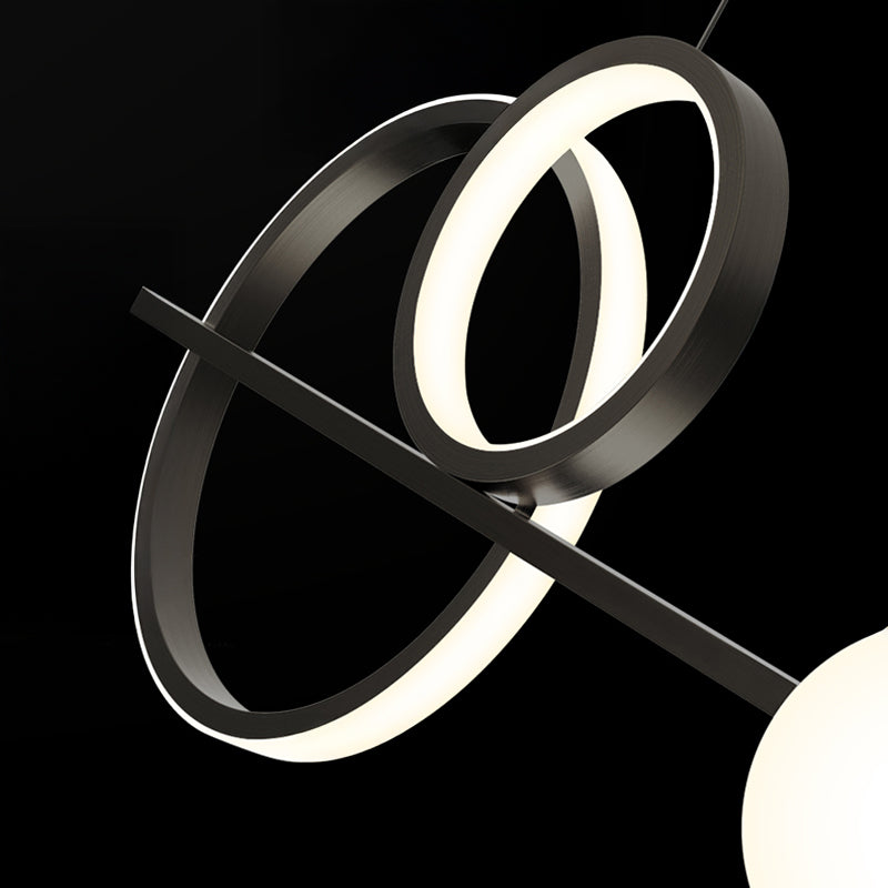 DOVER Linear Chandelier by Lampadom - angle view