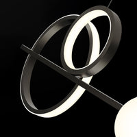 DOVER Linear Chandelier by Lampadom - angle view