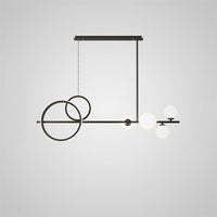 DOVER Linear Chandelier by Lampadom - side view
