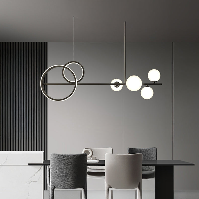 DOVER Linear Chandelier by Lampadom - close-up