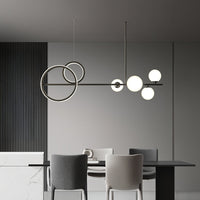 DOVER Linear Chandelier by Lampadom - close-up
