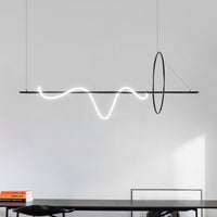 DRESDEN Linear Chandelier by Lampadom - scale reference
