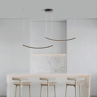 DRIVE Linear Chandelier by Lampadom - side view