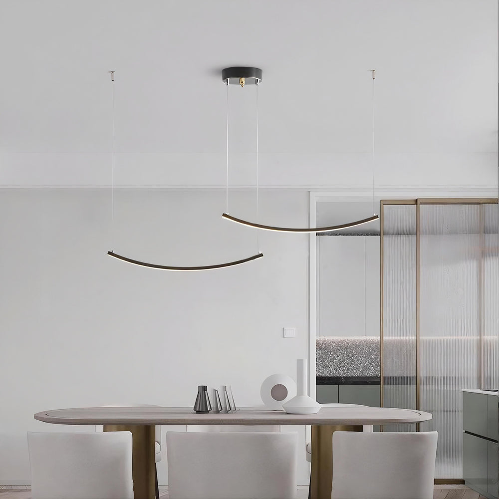 DRIVE Linear Chandelier by Lampadom - top view