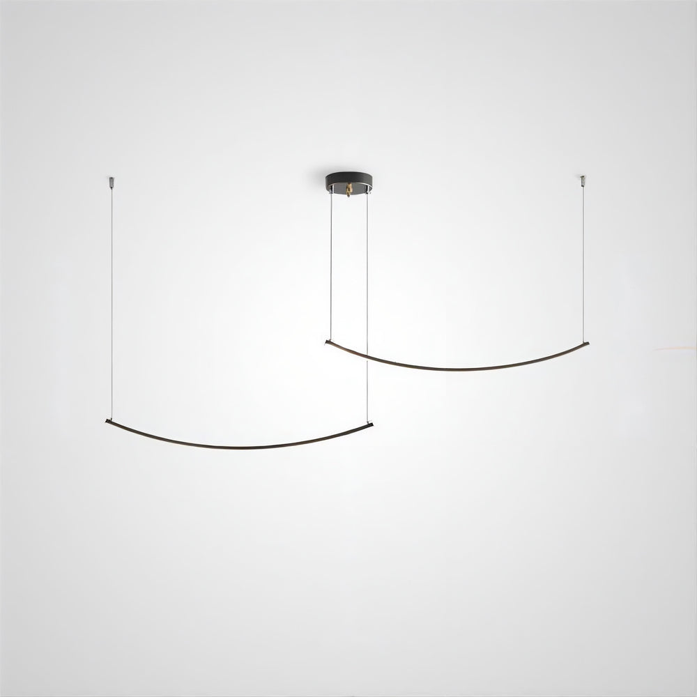 DRIVE Linear Chandelier by Lampadom - angle view