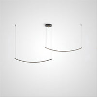 DRIVE Linear Chandelier by Lampadom - angle view