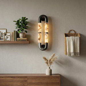 Luma Arc stone Wall Light by Lampadom