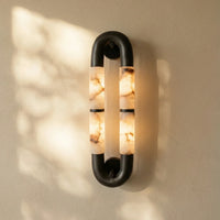 Luma Arc stone Wall Light