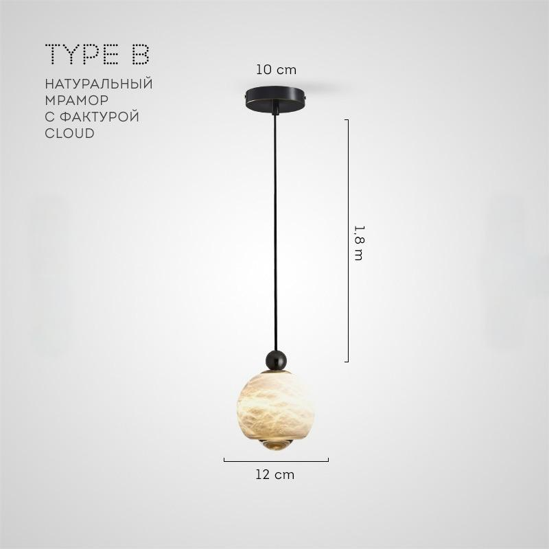 ECLA MARBLE pendant by Lampadom - ambient shot