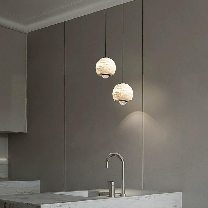 ECLA MARBLE pendant by Lampadom - scale reference