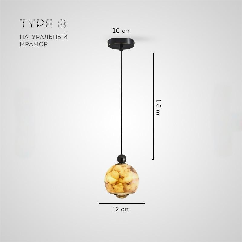 ECLA MARBLE pendant by Lampadom - top view