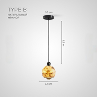 ECLA MARBLE pendant by Lampadom - top view