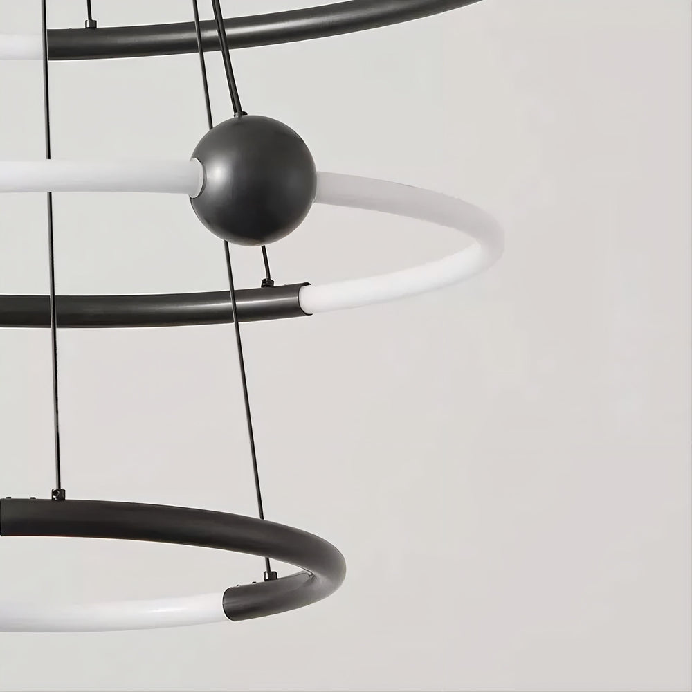 ECLIPTICA Ring Chandelier by Lampadom - close-up