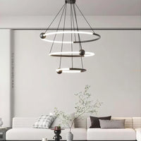 ECLIPTICA Ring Chandelier by Lampadom - side view