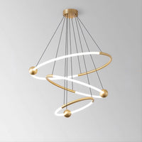 ECLIPTICA Ring Chandelier by Lampadom - scale reference