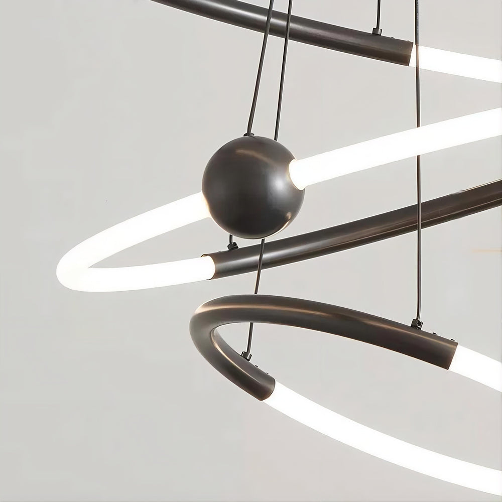 ECLIPTICA Ring Chandelier by Lampadom - detail view