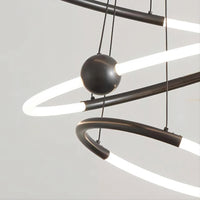 ECLIPTICA Ring Chandelier by Lampadom - detail view